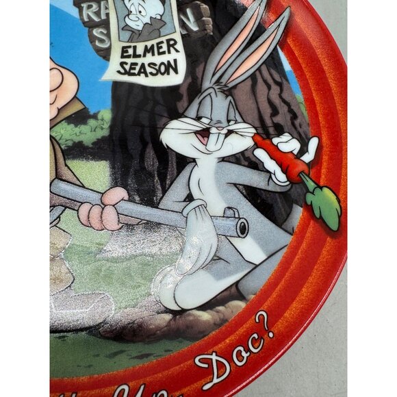 Looney Tunes Bugs Bunny & Elmer Fudd Collectors Plate "Whats Up Doc?" READ - Picture 6 of 9